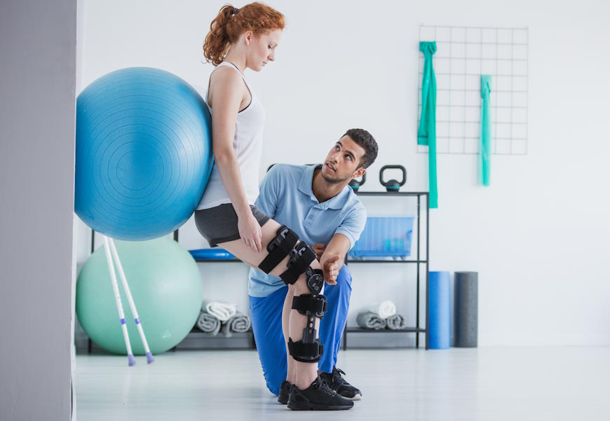 Image of woman in rehabilitation with physio for Plymouth Personal Injury Solicitors